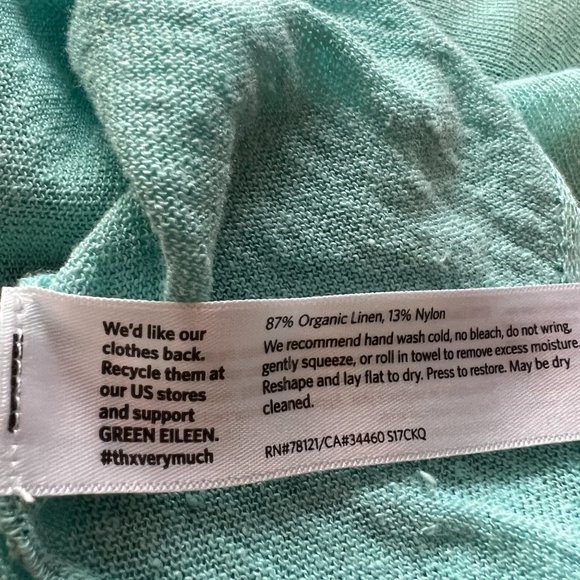 Eileen Fisher Organic Linen Blend Oversized Lightweight Tunic Size L - Picture 8 of 10